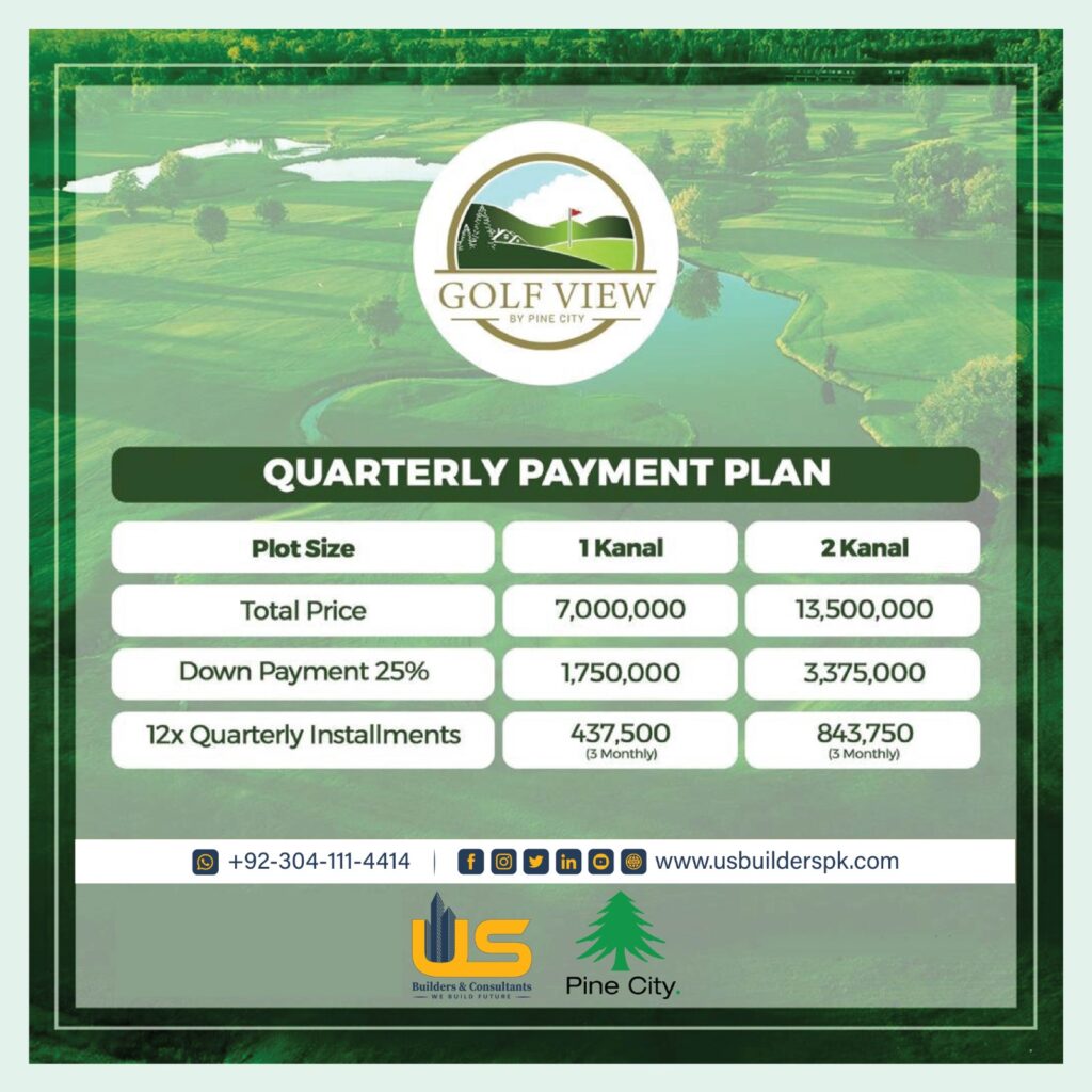 Golf view Payment Plan Quarter